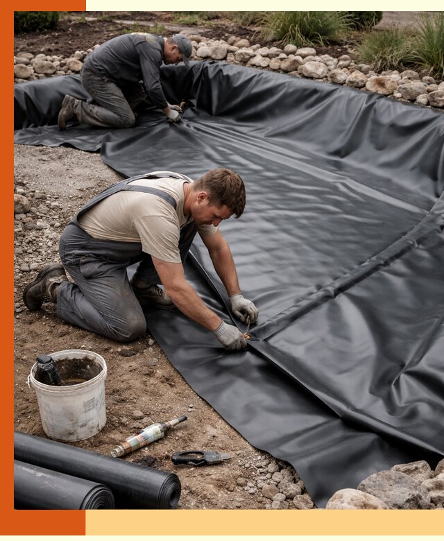 Гидроизоляция пруда в Усть-Илимске: надежная защита и герметизация