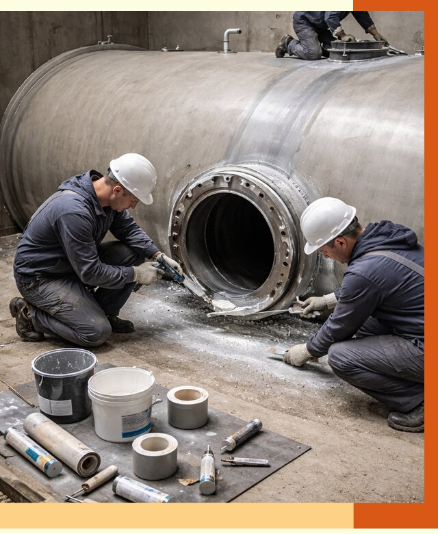 Гидроизоляция резервуара с топливом в Усть-Илимске от 78000 руб. под ключ | ТепломастерСть