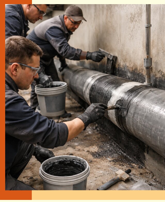Гидроизоляция труб в Усть-Илимске — защита и герметизация коммуникаций