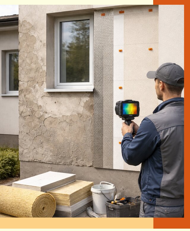 Тепловизионное обследование фасада в Усть-Илимске от 4680 руб. под ключ | ТепломастерСть