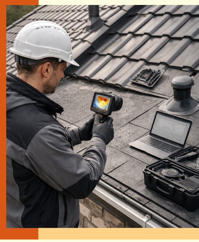 Тепловизионное обследование кровли в Усть-Илимске для выявления дефектов