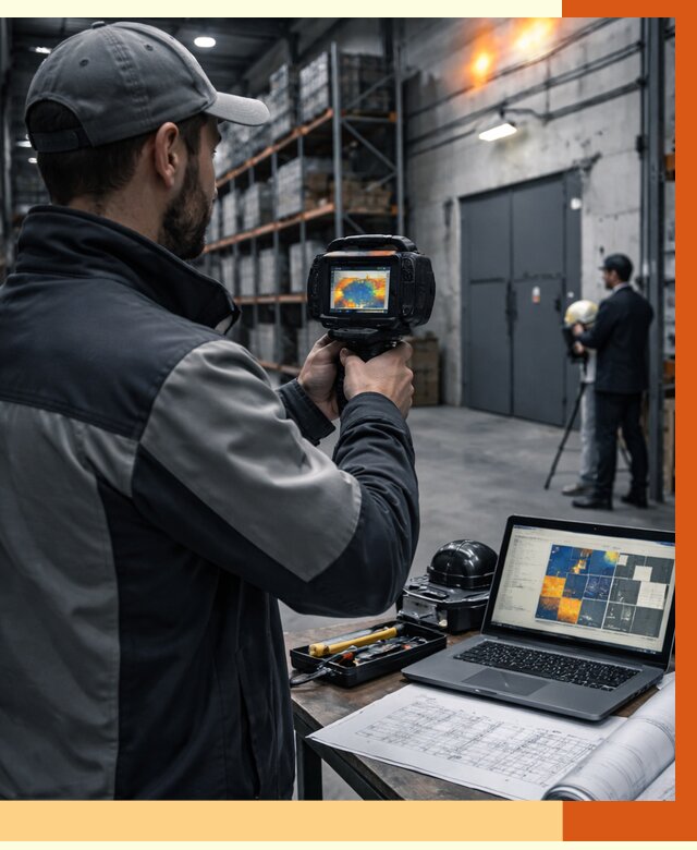 Тепловизионное обследование склада в Усть-Илимске от 6760 руб. | ТепломастерСть