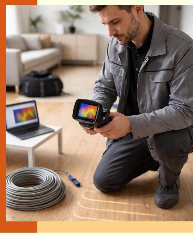 Тепловизионное обследование тёплого пола в Усть-Илимске для точной диагностики