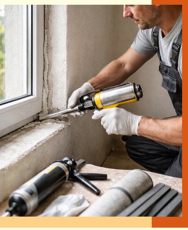 Герметизация стыков и примыканий в Усть-Илимске от 1248 руб. под ключ | ТепломастерСть